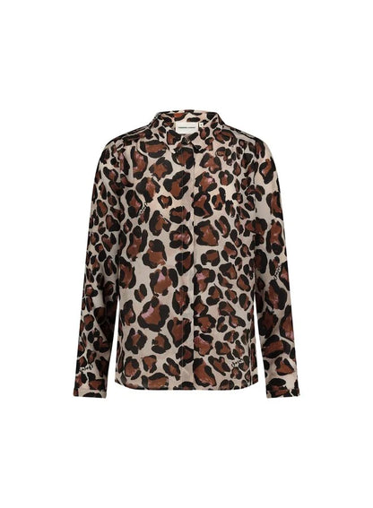 Fasjonable Leopardbluse